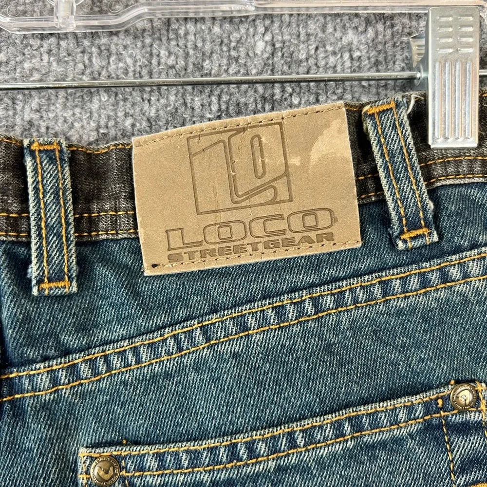 Vintage Loco Streetgear Jeans Boys Sz 14 Waist 28in‎ Streetwear Stone Wash Y2K